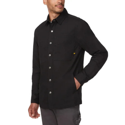 CAT - Chemise Doublée en Molleton pour Homme-Mens-Fleece-Lined-Shirt-Noir-Black-1934825-1943407