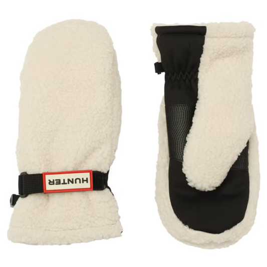 HUNTER - Mitaines Teddy  blanche- White Teddy Mittens
