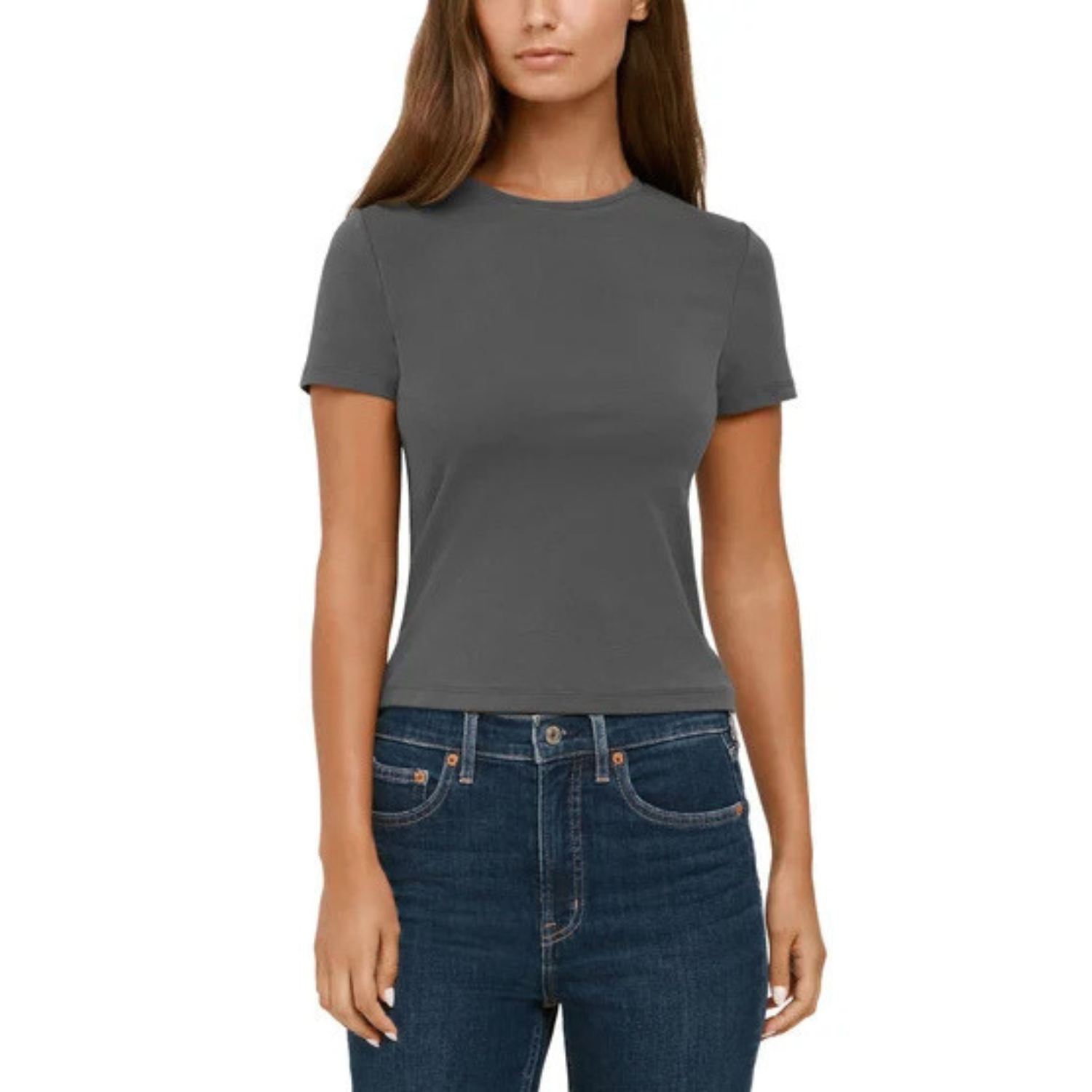 BANANA REPUBLIC - Paquet de 2 Chandails Manches Courtes pour Femme-womens-2-pack-Short-Sleeve-T-Shirt-Bleu-Marine-Gris-Blue-Navy-Grey-1975770-1982716