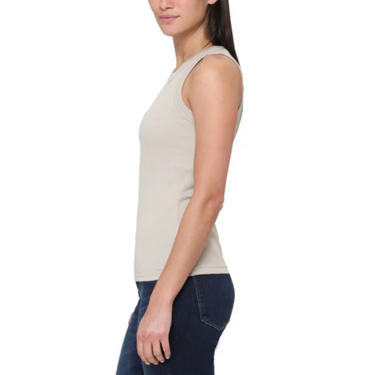 TAHARI - Ensemble de 3 Débardeurs Côtelés en Coton-3-Ribbed-cotton-tank-top-set-Marine-Beige-Brun-Navy-Beige-Brown-2988441