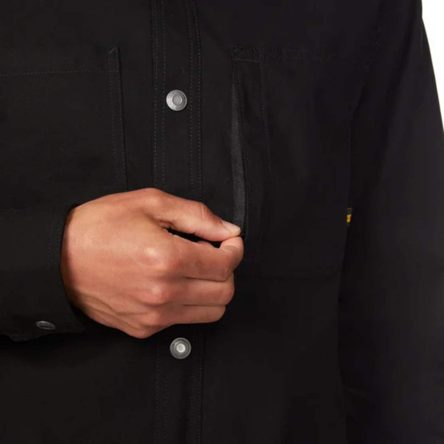 CAT - Chemise Doublée en Molleton pour Homme-Mens-Fleece-Lined-Shirt-Noir-Black-1934825-1943407