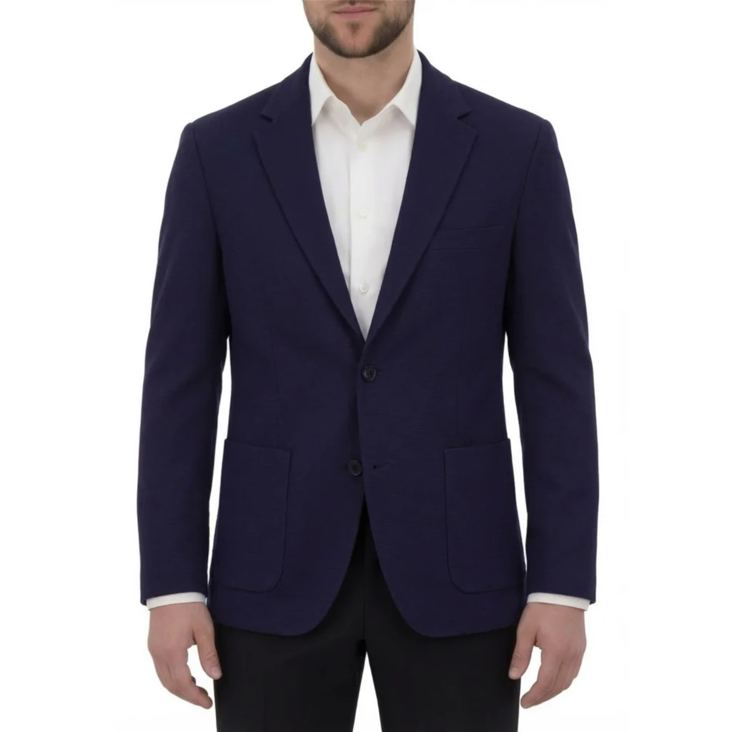 VICTOR EMMANUEL - Veston de Sport en tricot pour Homme-Mens-Knit-Sport-Blazer-Marine-Bleu-Navy-Blue-1998032-1998026