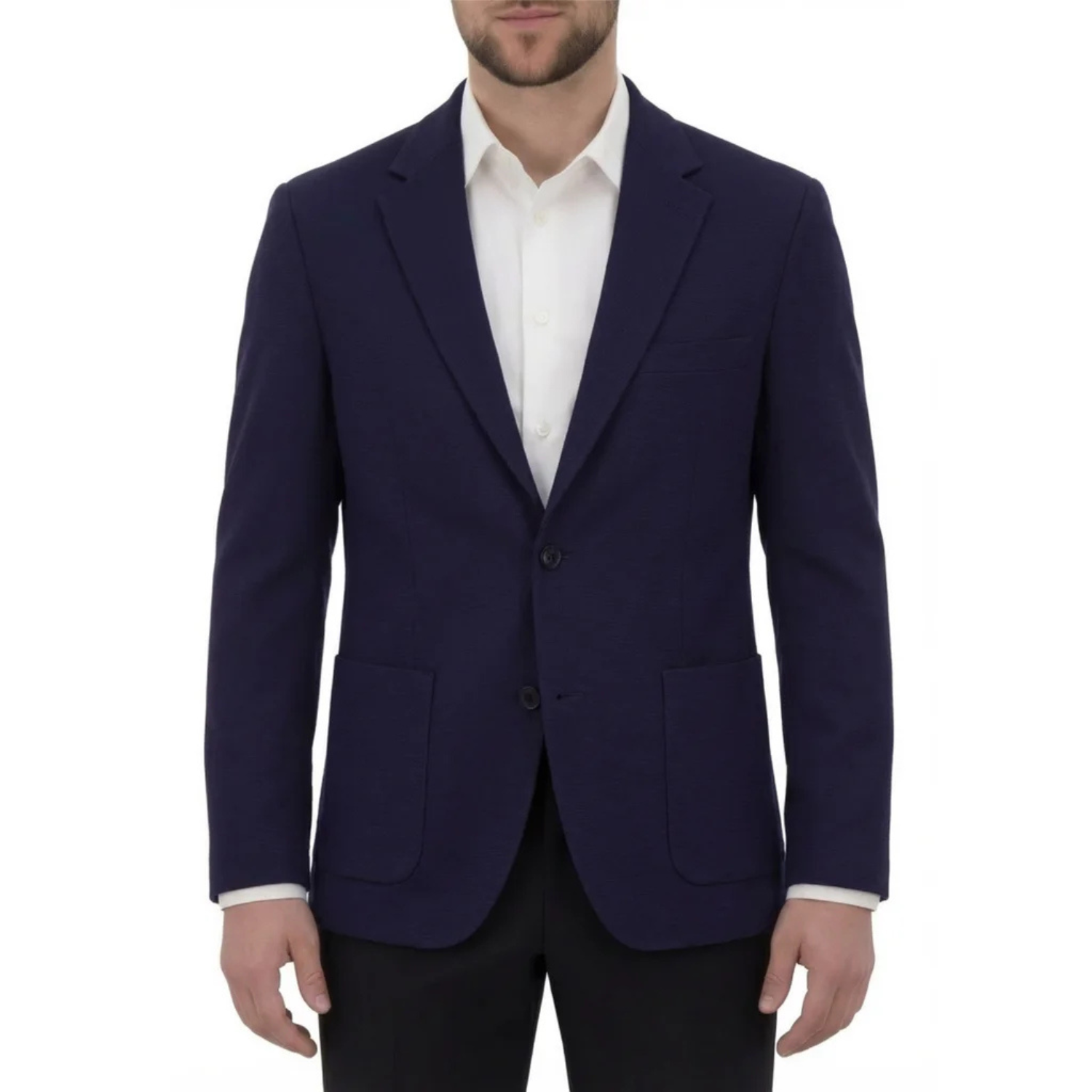VICTOR EMMANUEL - Veston de Sport en tricot pour Homme-Mens-Knit-Sport-Blazer-Marine-Bleu-Navy-Blue-1998032-1998026