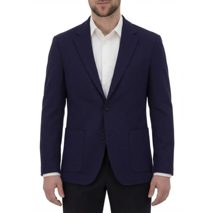 VICTOR EMMANUEL - Veston de Sport en tricot pour Homme-Mens-Knit-Sport-Blazer-Marine-Bleu-Navy-Blue-1998032-1998026