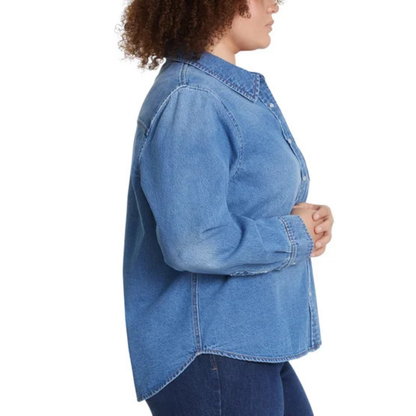 LUCKY BRAND - Chemise en Jeans pour Femme-Womens-Denim-Shirt-Bleu-Blue-1914050- 1926674