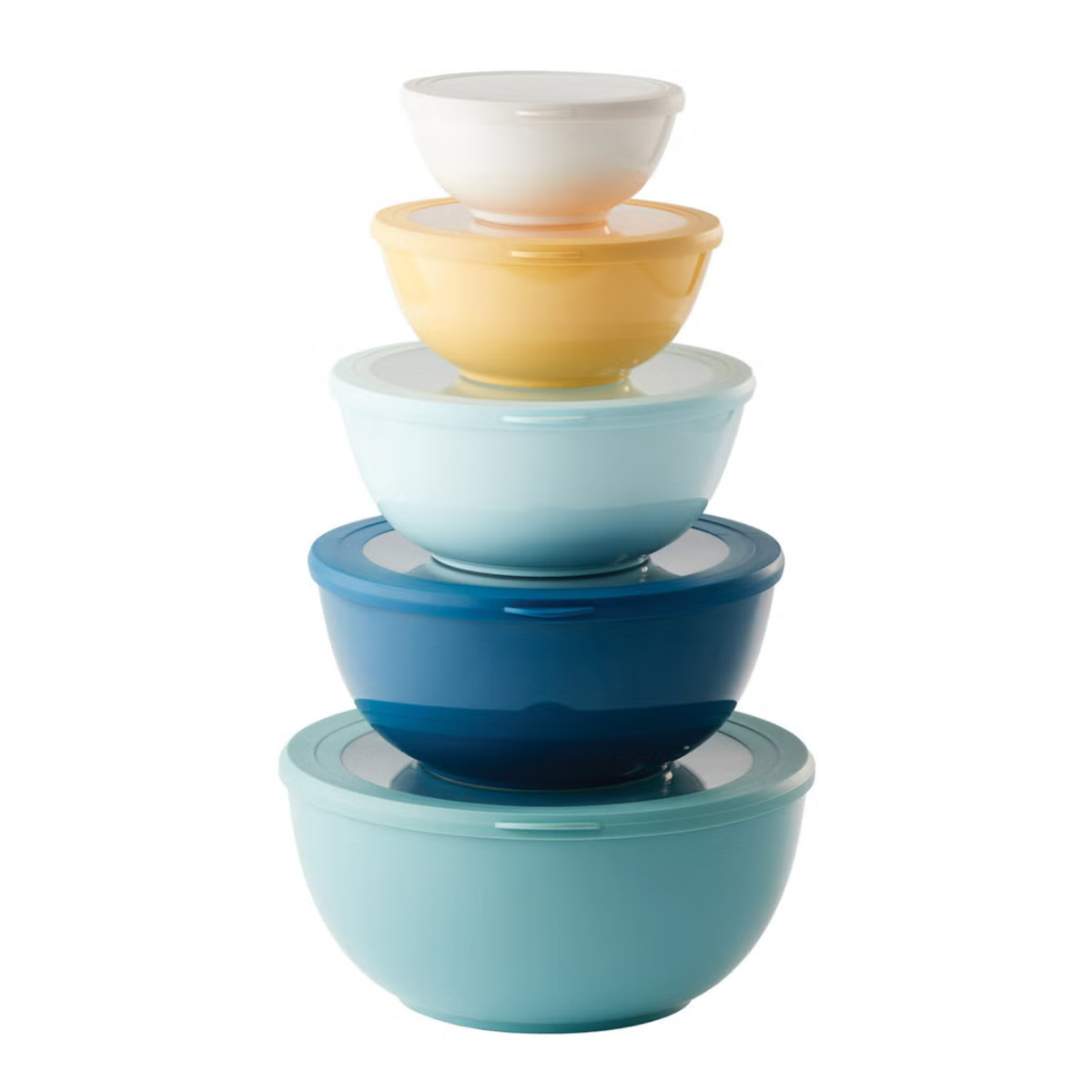 Pandex - Ensemble de bols en mélamine avec couvercles, 5-pièces | 5-Piece Melamine Bowl Set with Lids