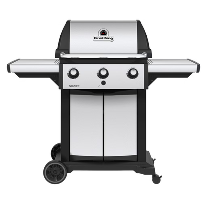 BROIL KING - Barbecue au Gaz Naturel Signet 320 PRO à 3 Brûleurs Dual-Tube avec Housse Modèle : 946817C *Boite Ouverte* - Signet 320 PRO 3-Burner Dual-Tube Natural Gas BBQ with Cover Model: 946817C *Open Box*
