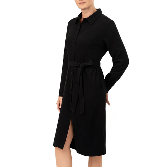 KERSH - Robe à Manches Longues pour Femme-Womens-Long-Sleeve-Dress-Noir-Black-1942127-1942122