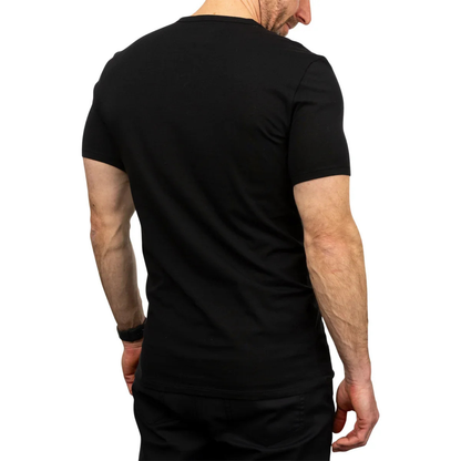 CALVIN KLEIN - Paquet de 4 Chandails à Col en V pour Homme-Mens-4-Pack-V-Neck-T-Shirt-Noir-Black-1645180