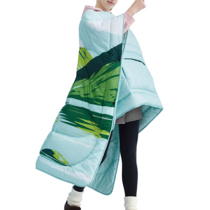 BELOW ZERO - Couverture d'Extérieur à Porter 2 en 1 - BELOW ZERO – 2-in-1 Wearable Outdoor Blanket