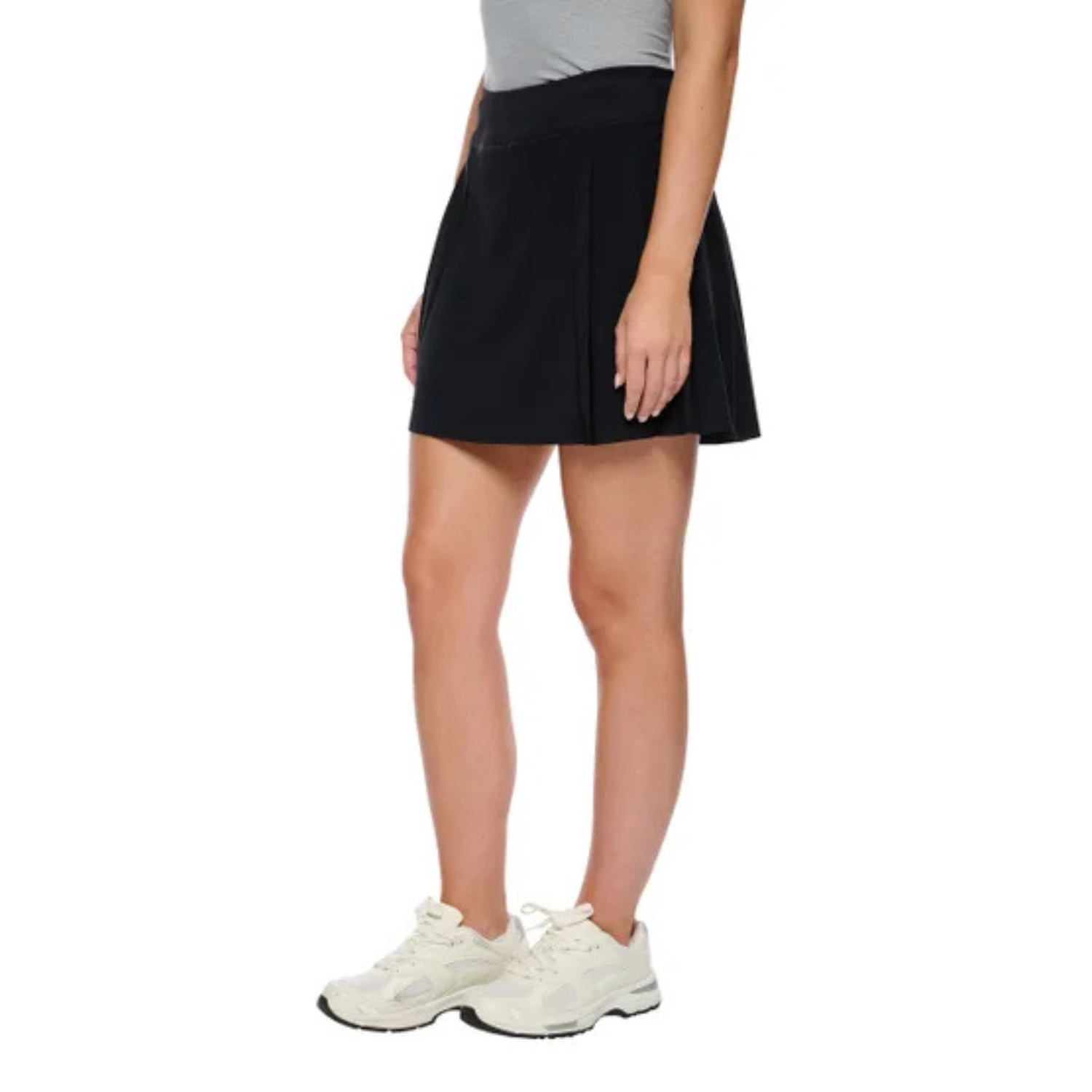 LOLË - Jupe-Short Plissé pour Femme-Womens-Pleated-Skort-Noir-Black-1969452-1980437