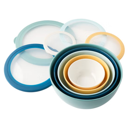 Pandex - Ensemble de bols en mélamine avec couvercles, 5-pièces | 5-Piece Melamine Bowl Set with Lids