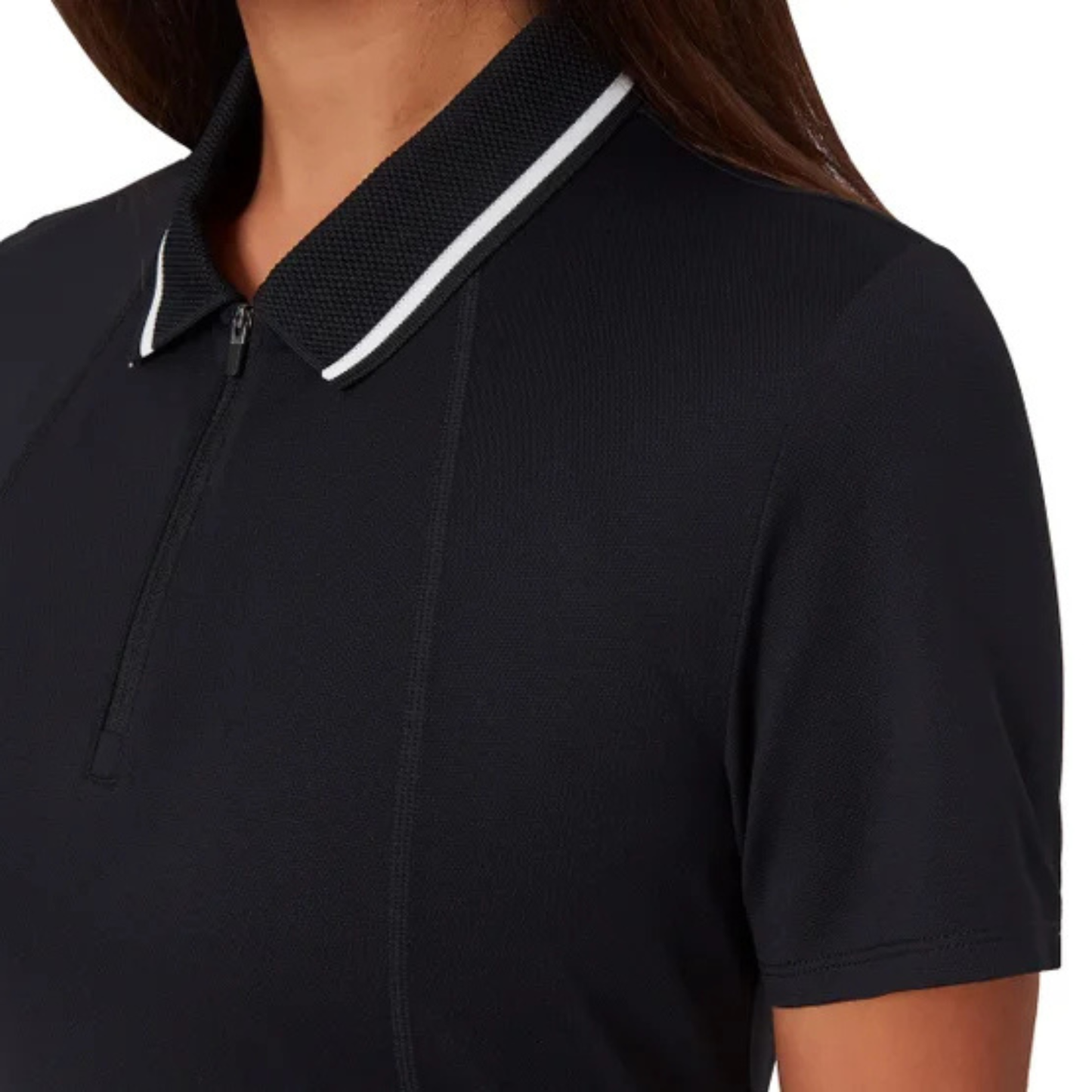 MONDETTA - Polo Manches Courtes pour Femme-Womens-Short-Sleeve-Polo-Noir-Black-1903731-1916309
