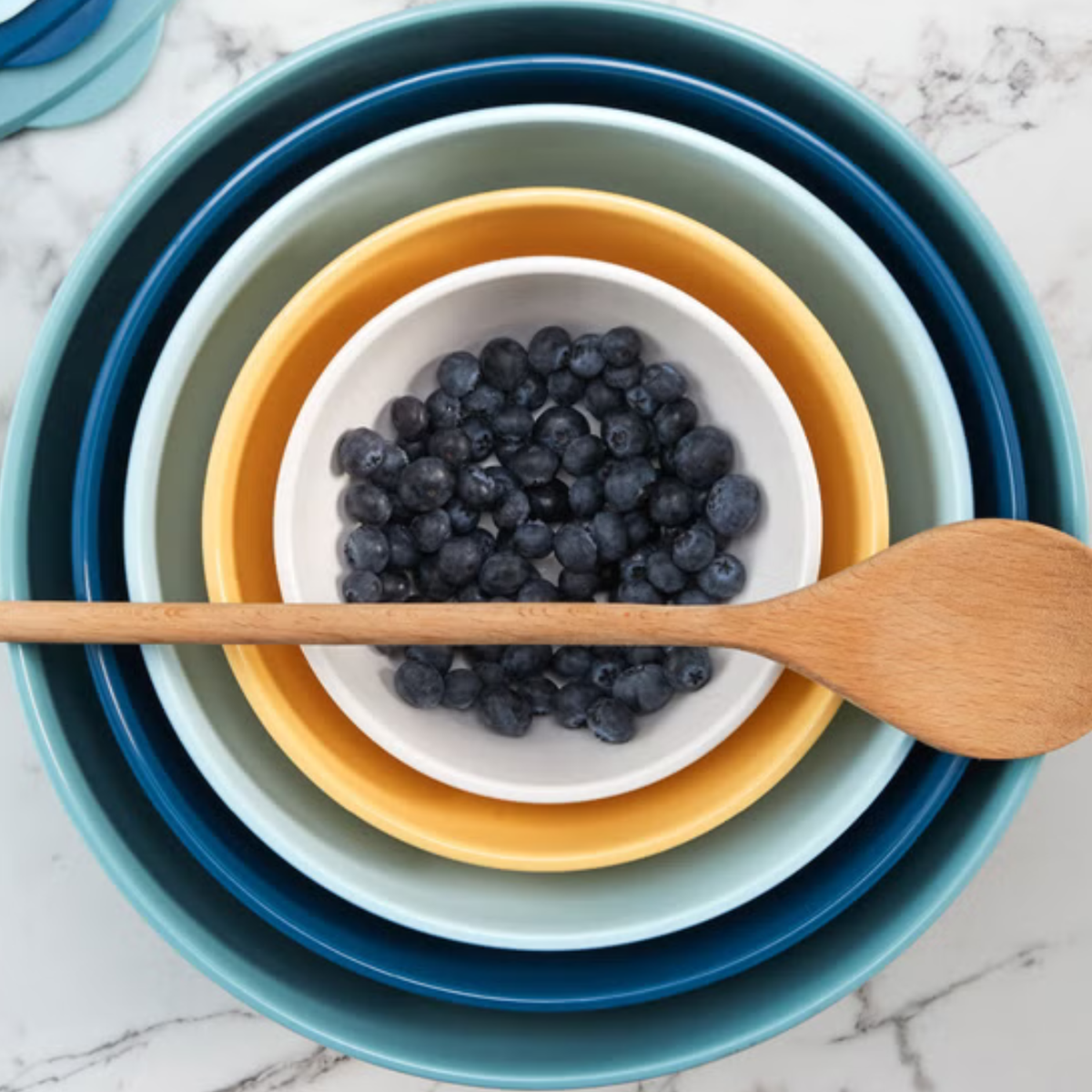 Pandex - Ensemble de bols en mélamine avec couvercles, 5-pièces | 5-Piece Melamine Bowl Set with Lids