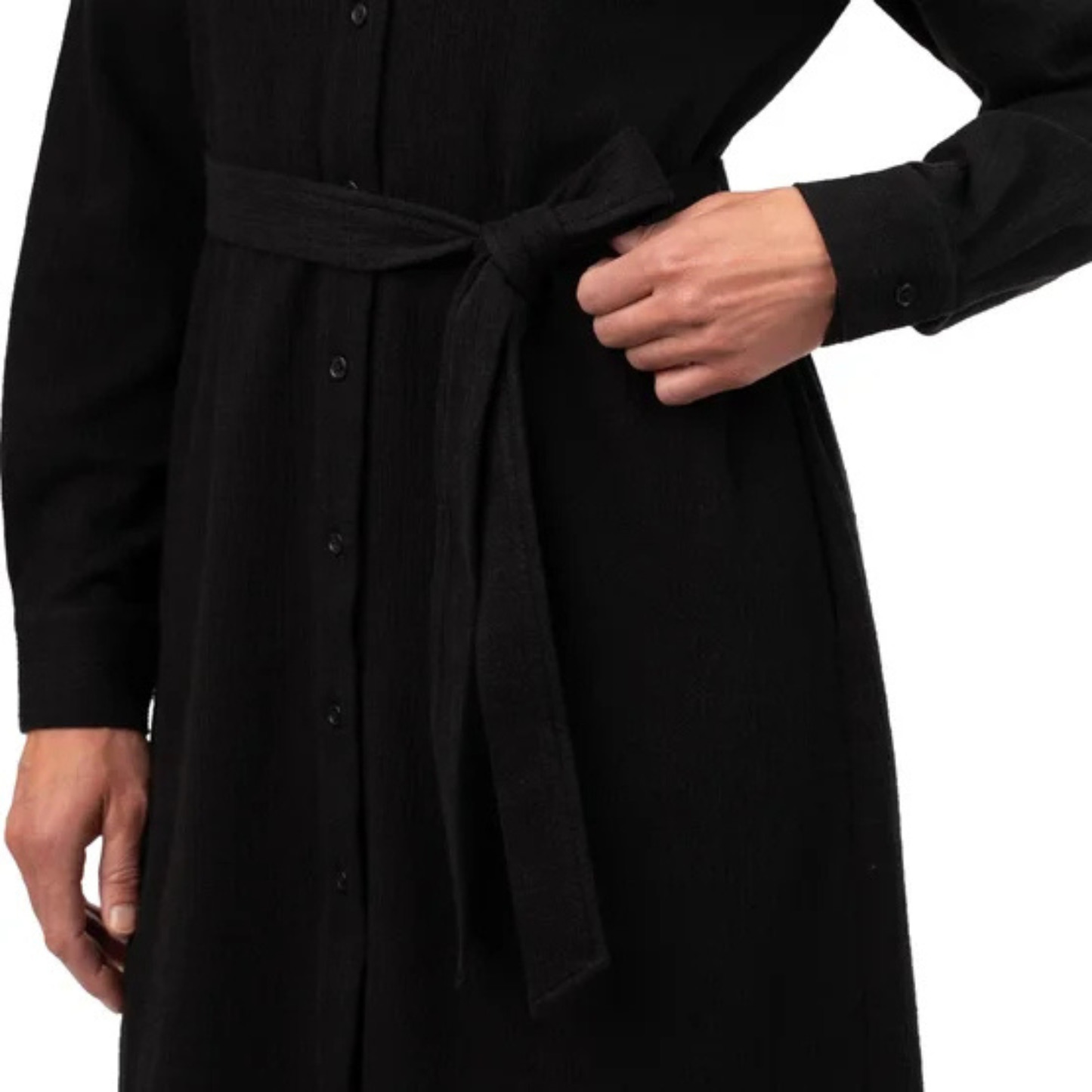 KERSH - Robe à Manches Longues pour Femme-Womens-Long-Sleeve-Dress-Noir-Black-1942127-1942122