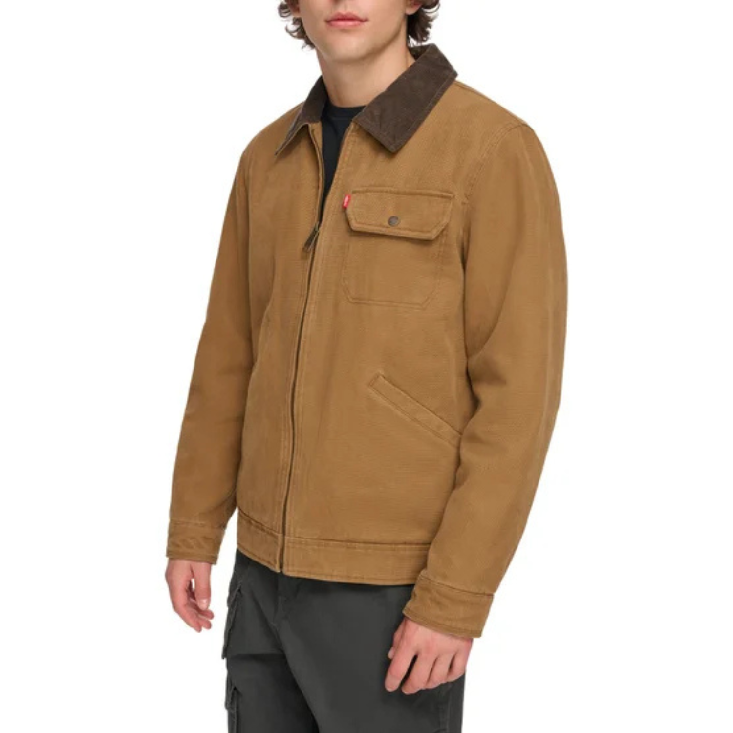 LEVI'S - Veste en Toile pour Homme-Mens-Canvas-Jacket-Brun-Brown-9027702-1961473
