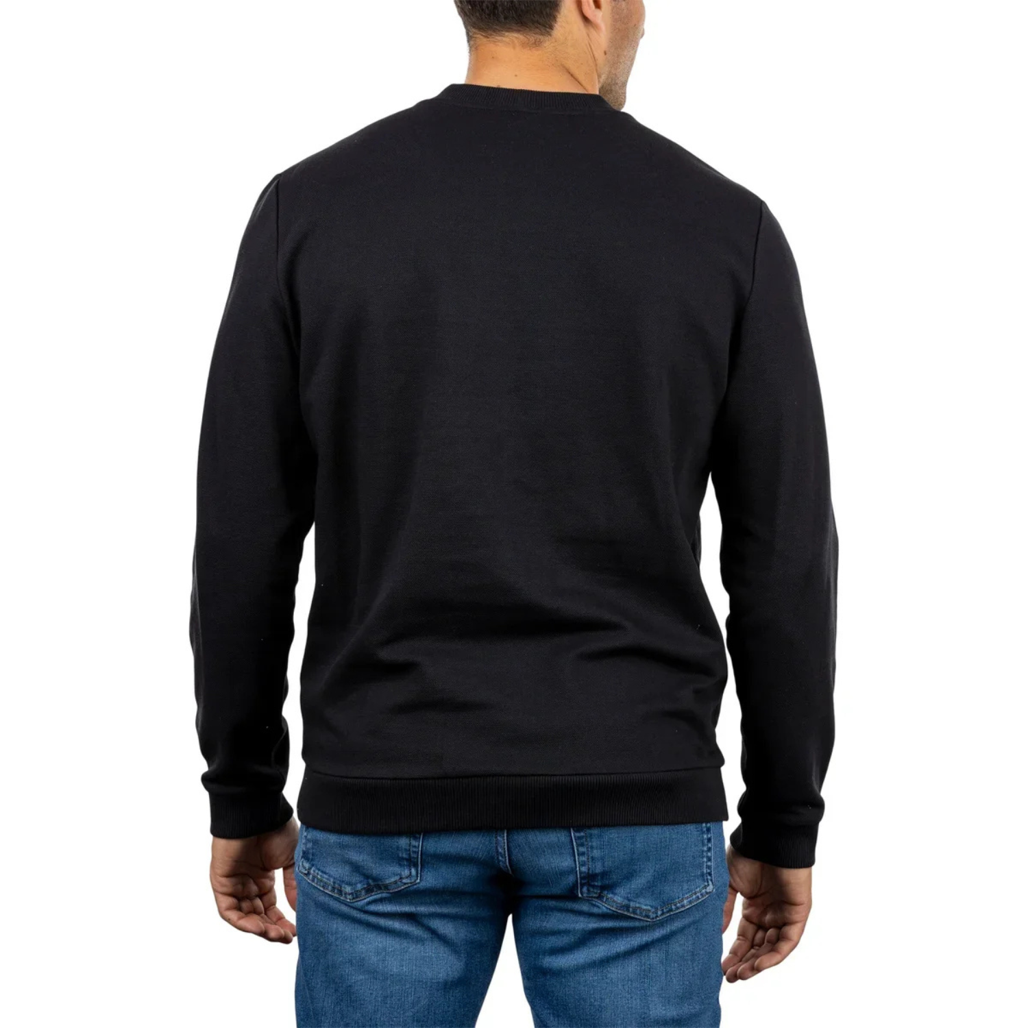 Chandail Manches Longues pour Homme-Mens-Long-sleeve-Sweater-Noir-Black-1662550