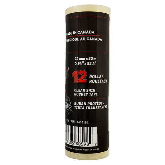 RTL -  Paquet de 12 Rouleaux de Ruban Protège-Tibia Transparent-12-Rolls-Clear-Shin-Hockey-Tape-1414182