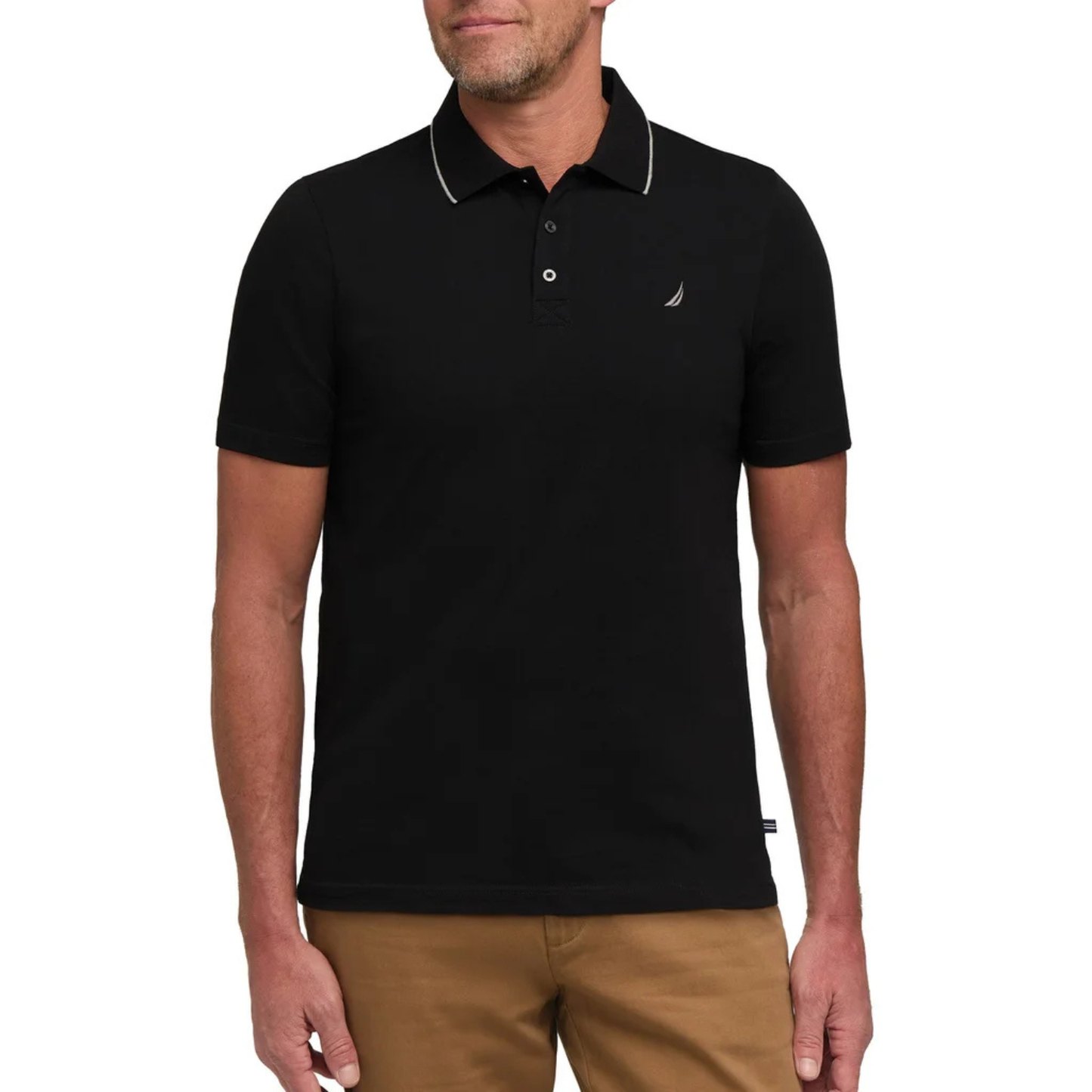 NAUTICA - Polo Manches Courtes pour Homme-Mens-Short-Sleeve-Polo-Noir-Black-1958505-1925093