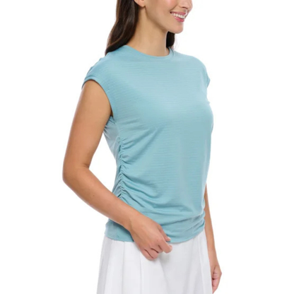 LOLË - Chandail Léger pour Femme-Womens-T-Shirt-Bleu-Blue-1180144-1951359