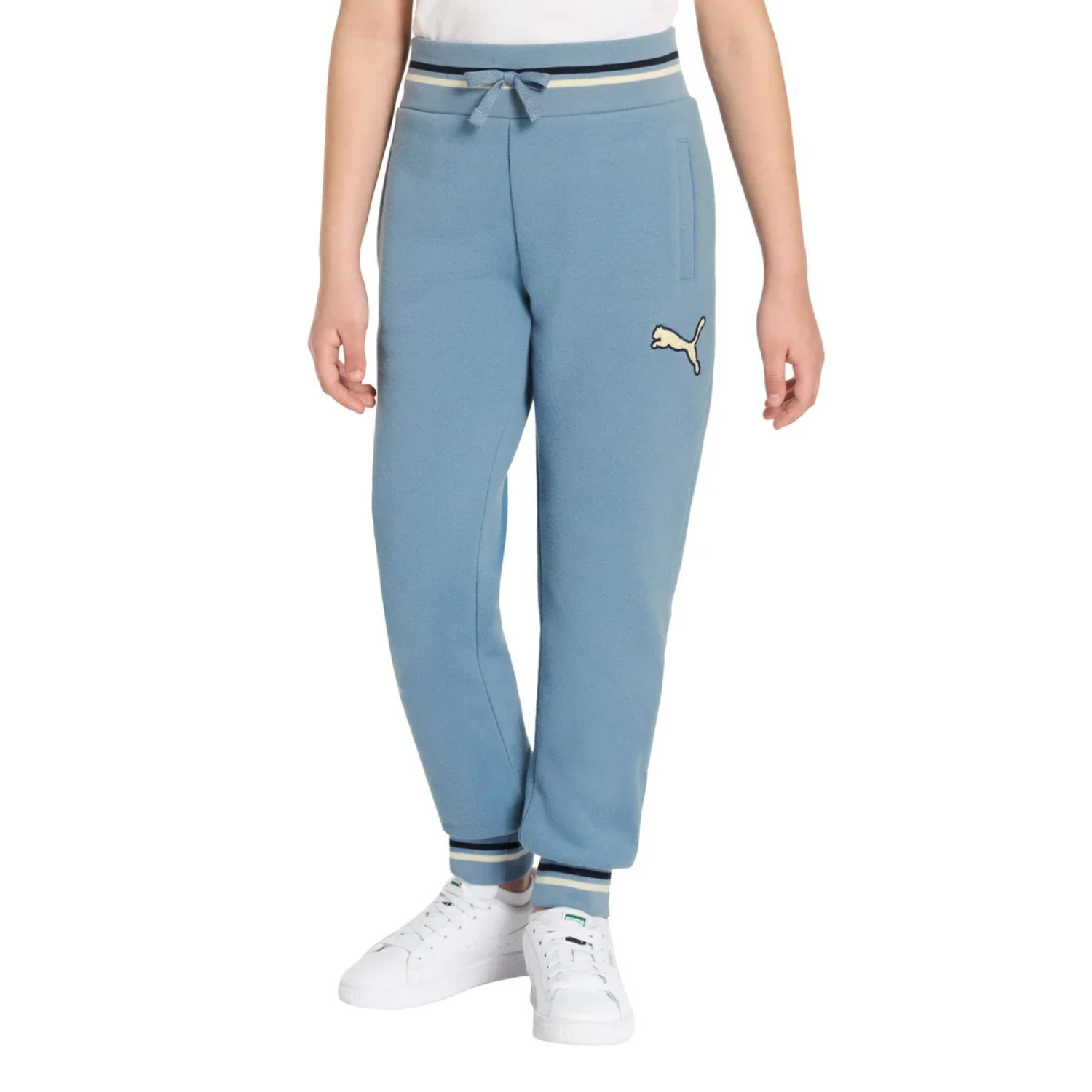 PUMA - Pantalon en Molleton pour Enfant-Kids-Joggers-Bleu-Blue-6026000