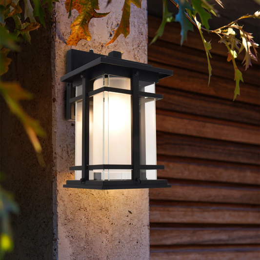 LUTEC -  Lanterne Murale à DEL pour l'Extérieur-Craftsman-Style-Outdoor-LED-Wall-Lantern-1806320