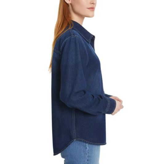 LUCKY BRAND - Chemise en Jeans pour Femme-Womens-Denim-Shirt-Bleu-Blue-1914050- 1926675