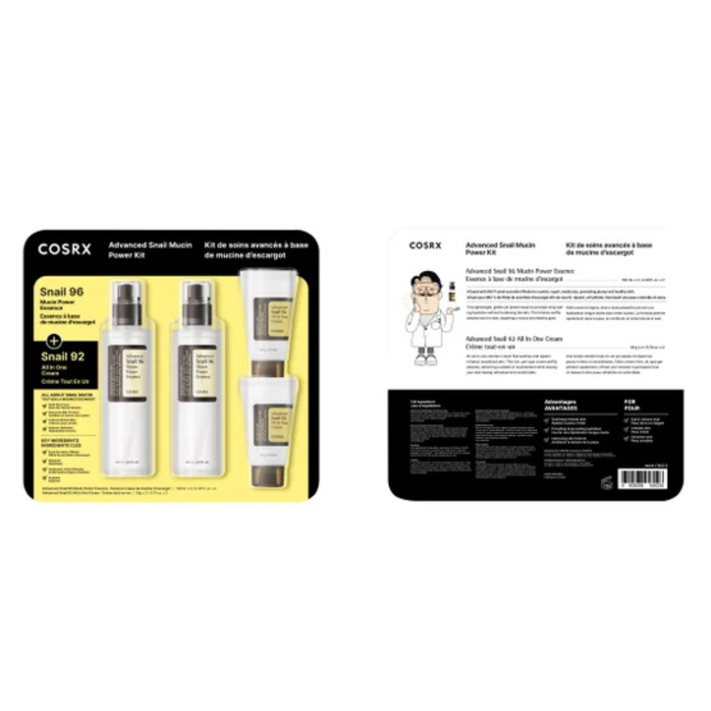 COSRX - Kit de Soins Avancés à Base de Mucine d'Escargot-Advanced-Snail-Mucin-Power-Kit-1780215