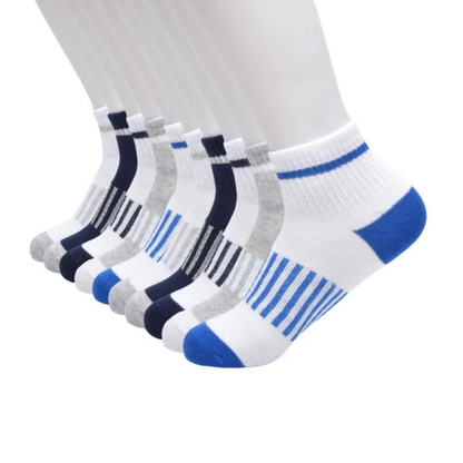 GAP KIDS - Paquet de 10 Paires de Socquettes en coton pour Garçon-Boys-Cotton-Quarter-Socks-10-Pair-Bleu-Blanc-Blue-White-1925867- 1959131