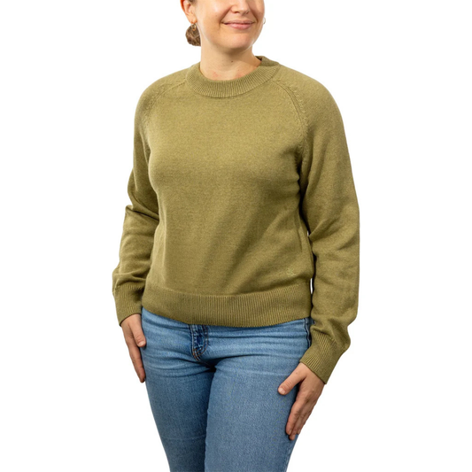 CALVIN KLEIN - Chandail en Tricot pour Femme-Womens-Crewneck-Sweater-Vert-Olive-Kaki-Green-1907976-1938134