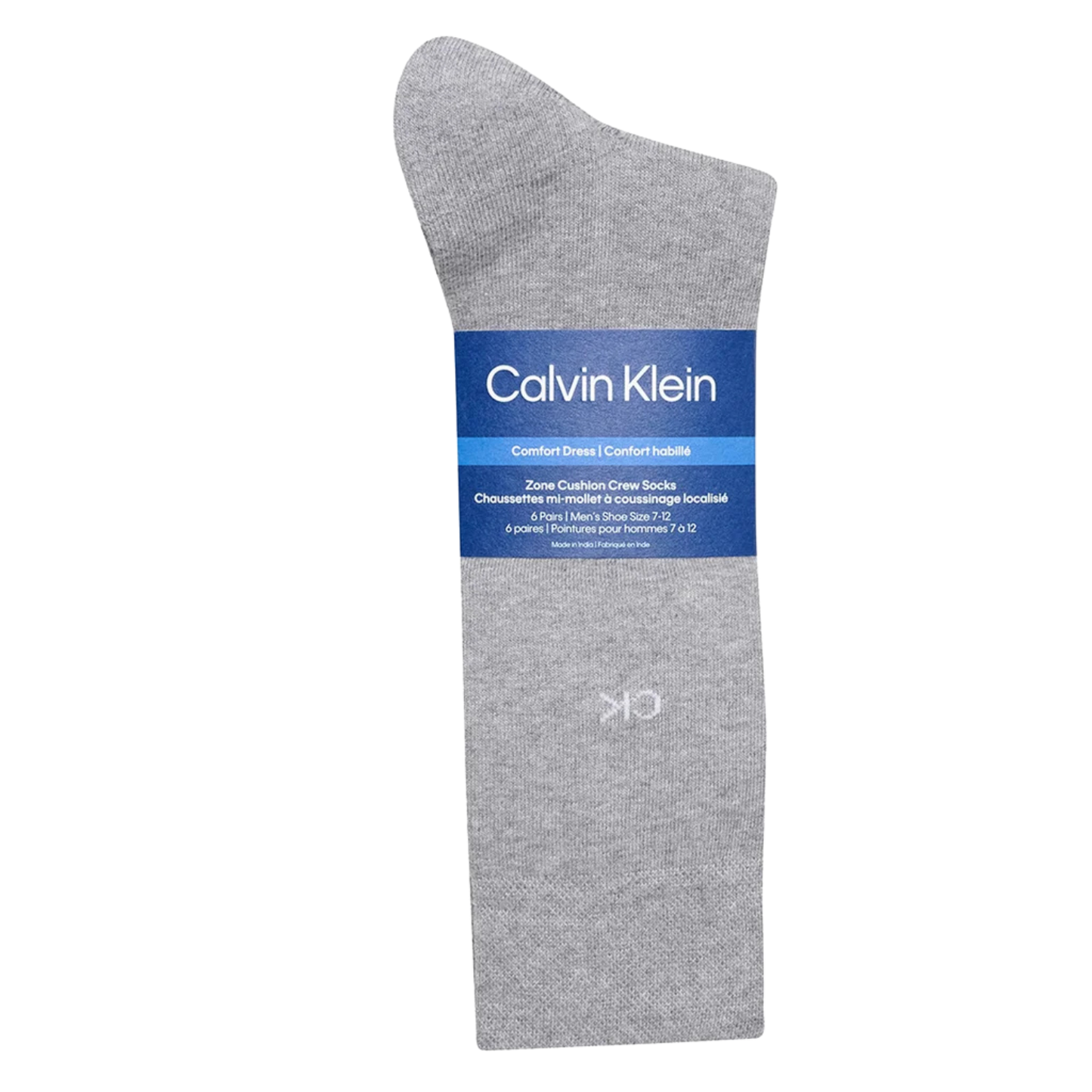 CALVIN KLEIN -  6 Paires de Chaussettes Habillées pour Homme-Mens-6-Pair-Dress-Socks-Noir-Gris-Black-Grey-1915543-1936538