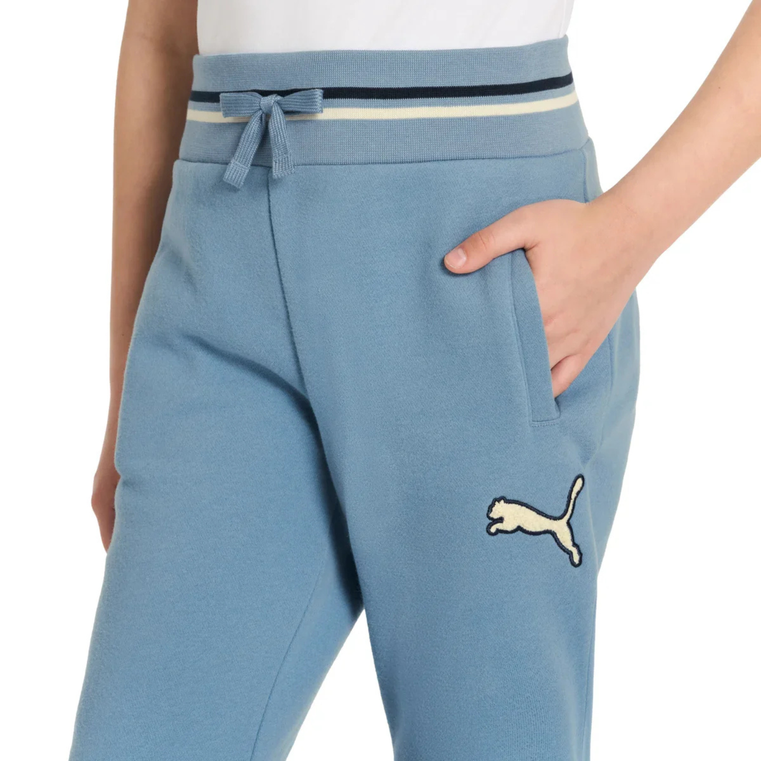 PUMA - Pantalon en Molleton pour Enfant-Kids-Joggers-Bleu-Blue-6026000