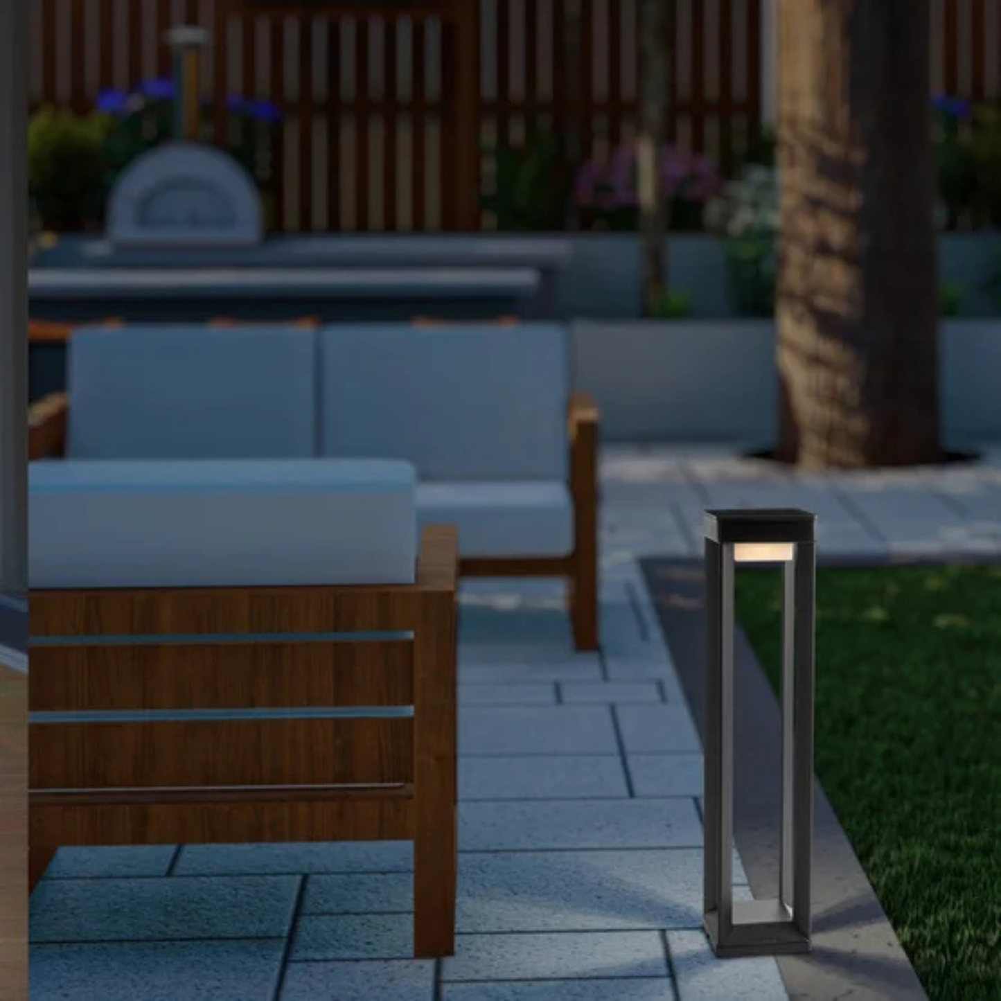 PRISMAX SOLUTIONS - Ensemble de 2 Lampes Solaires de Parterre-Set-Of-2-Pathway-Bollard-Solar-light-1806355