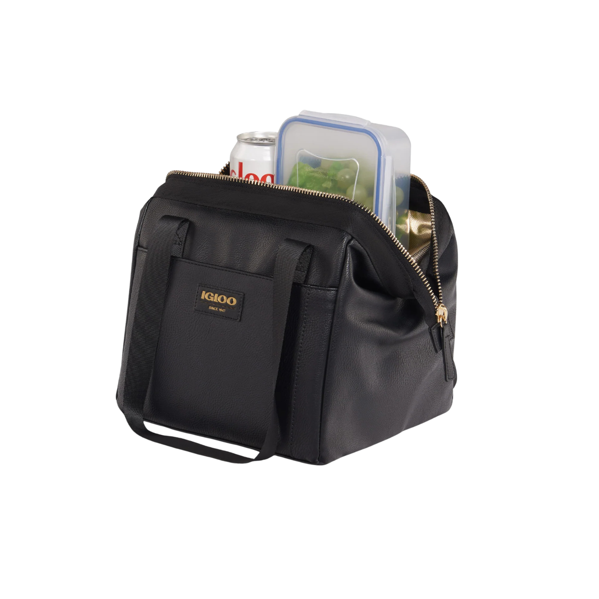 IGLOO - Sac-Repas Isotherme Luxe-Lunch-tote-cooler-bag-noir-black-2014223