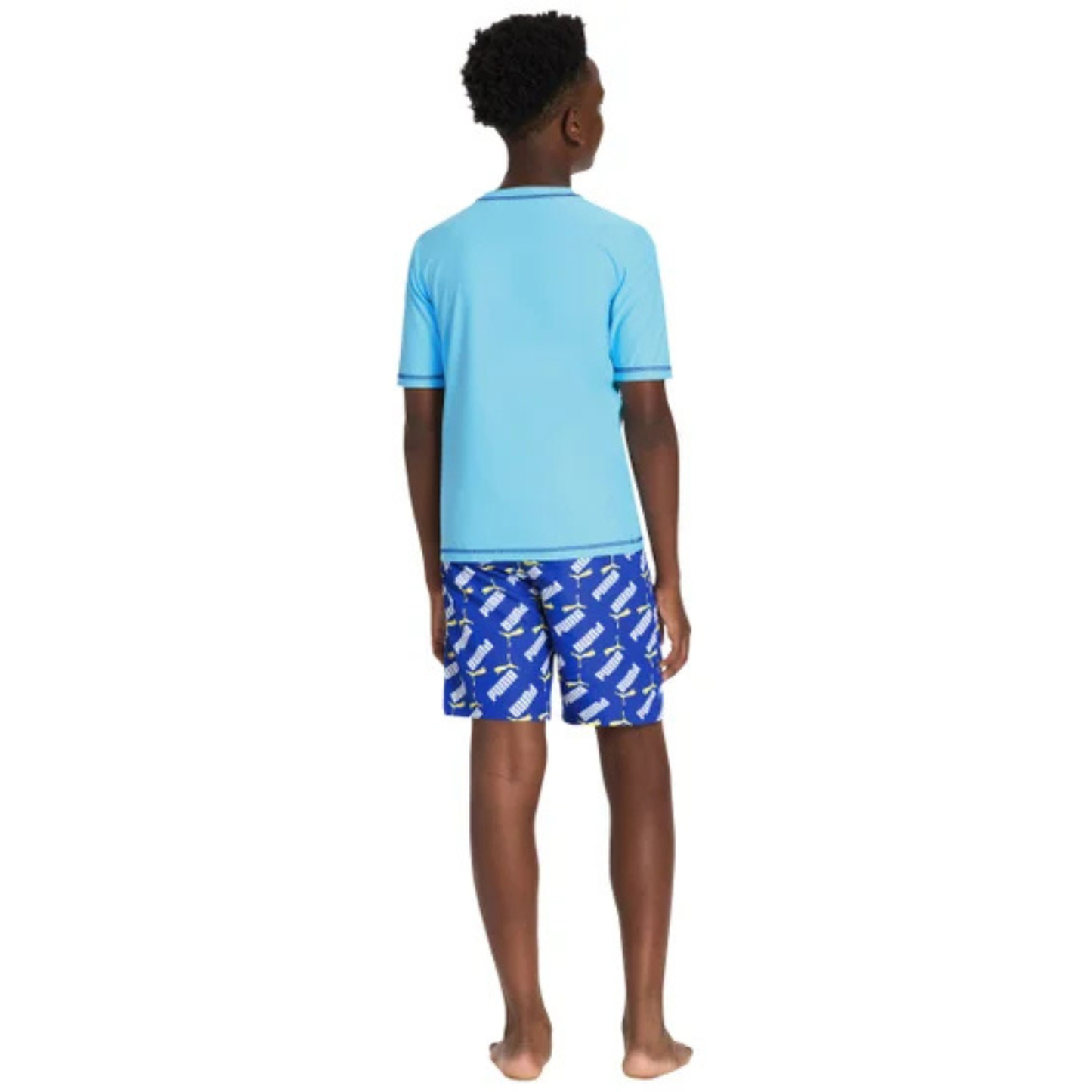 PUMA - Ensemble 2 Pièces Maillot Dermoprotecteur pour Garçon-Boys-rashguard-swin-set-2-piece-Bleu-Blue-7325501-1969745