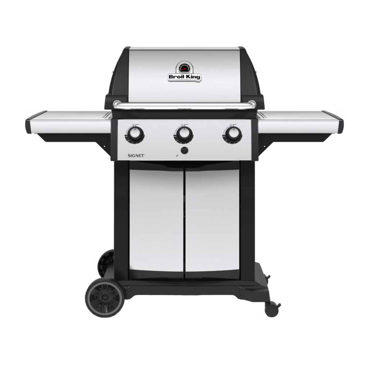 BROIL KING - Barbecue au Gaz Propane Signet 320 PRO à 3 Brûleurs Dual-Tube avec Housse Boîte Ouverte Modèle : 946814C - Signet 320 PRO 3-Burner Dual-Tube Propane Gas BBQ with Cover Open Box Model: 946814C
