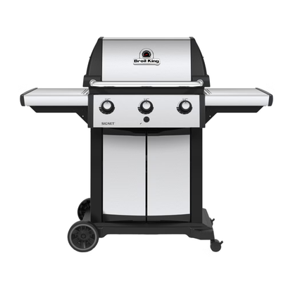 BROIL KING - Barbecue au Gaz Propane Signet 320 PRO à 3 Brûleurs Dual-Tube avec Housse Boîte Ouverte Modèle : 946814C - Signet 320 PRO 3-Burner Dual-Tube Propane Gas BBQ with Cover Open Box Model: 946814C