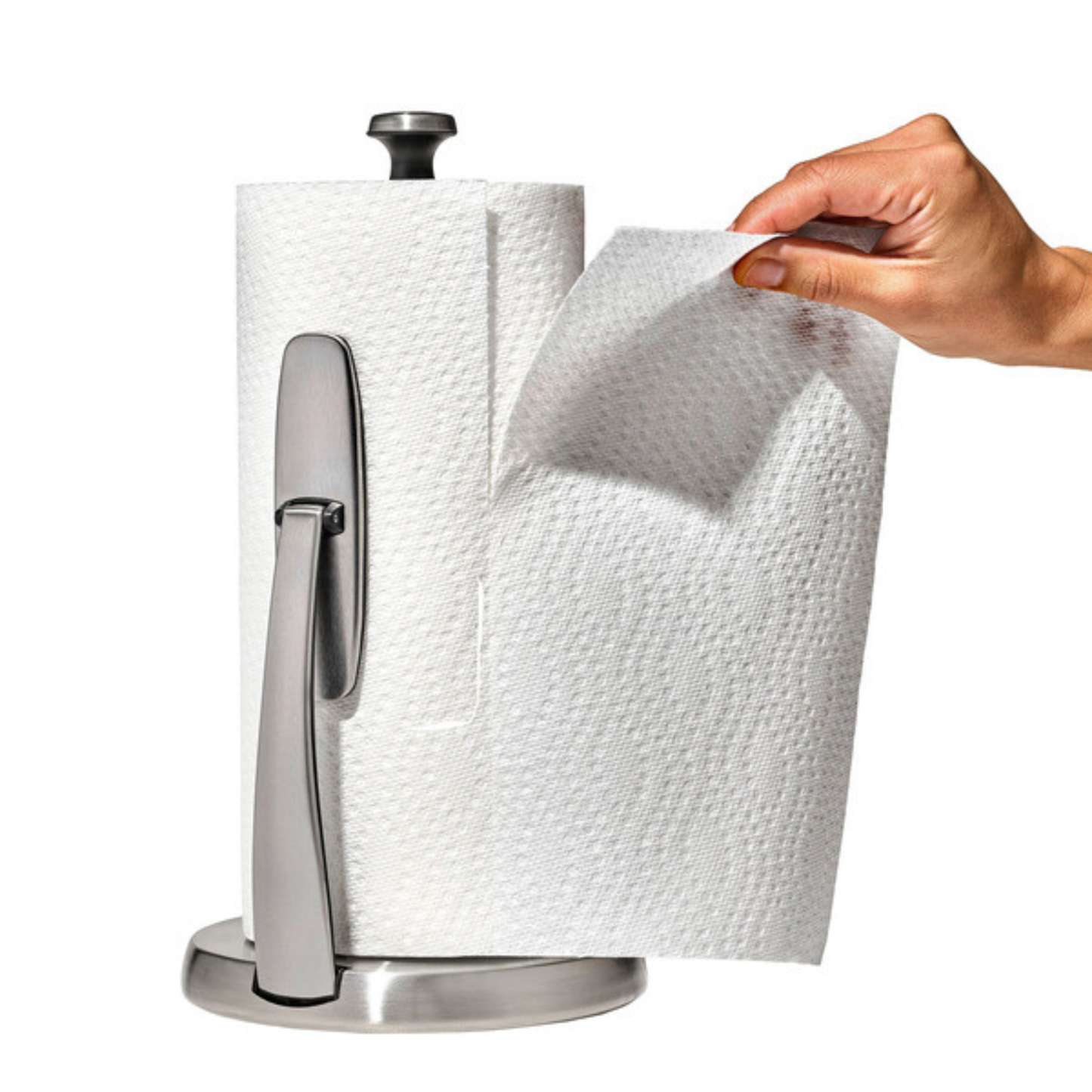 OXO - Support à Essuie-Tout SimplyTear-Paper-Towel-Holder-Acier-Inoxydable-Stainless-Steel-1796158