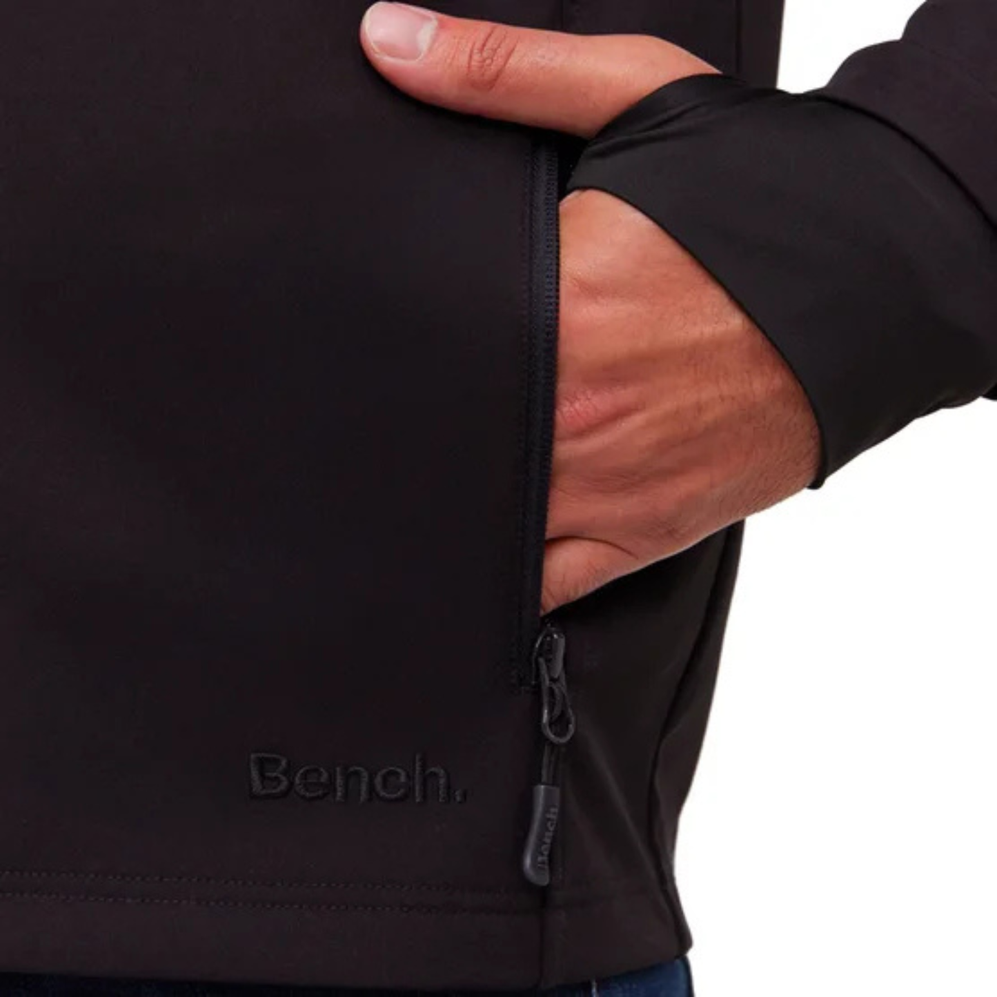 BENCH - Manteau Coquille Souple pour Homme-Mens-Softshell-Jacket-Noir-Black-1442002-1958691