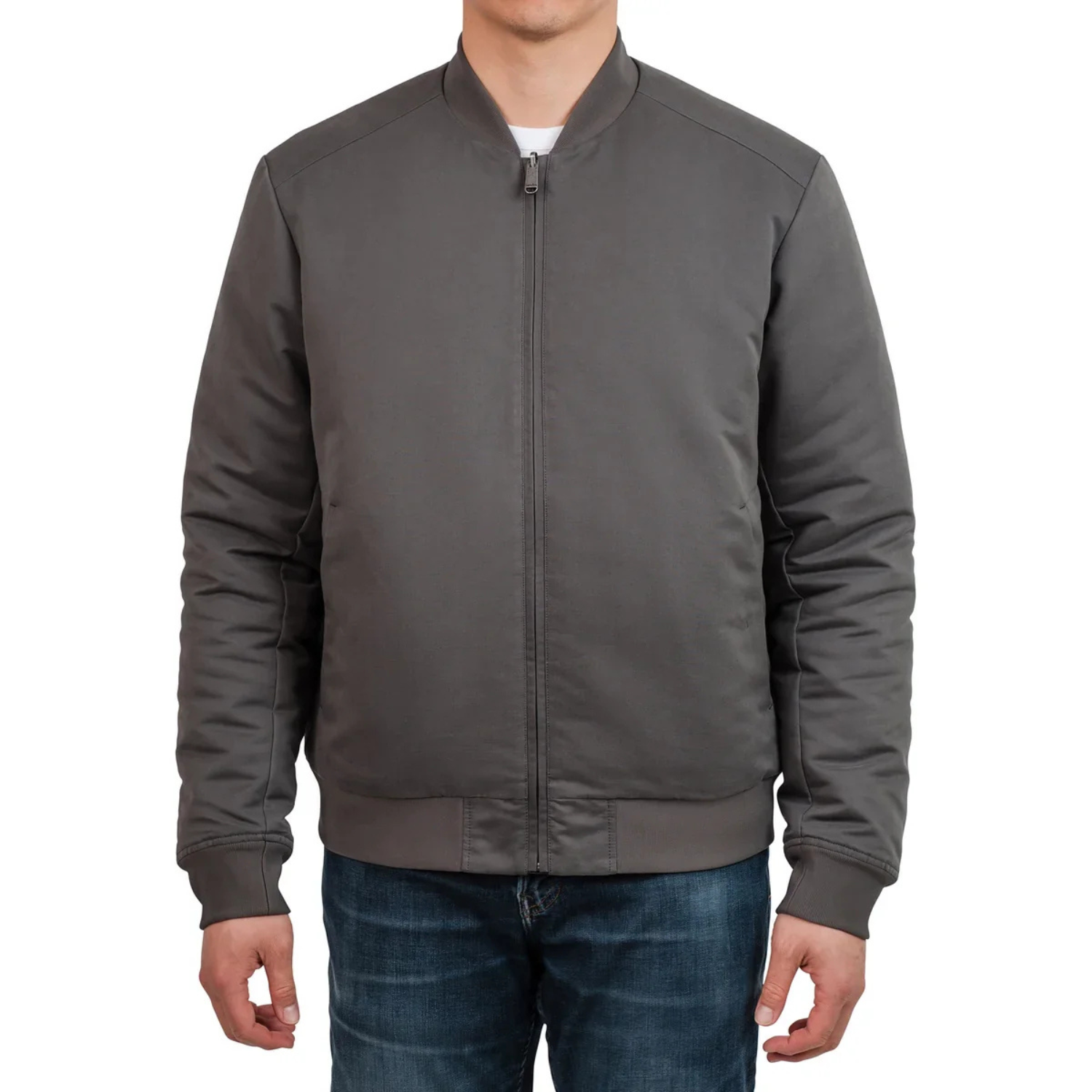 UNITED COLORS OF BENETTON - Blouson Réversible pour Homme-Mens-Reversible-Jacket-Gris-Grey-9551500