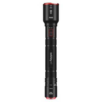 INFINITY X1 - Lampe de Poche à Alimentation Hybride 7000 Lumens-Dual-Power-Flashlight-1806405