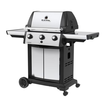 BROIL KING - Barbecue au Gaz Propane Signet 320 PRO à 3 Brûleurs Dual-Tube avec Housse Boîte Ouverte Modèle : 946814C - Signet 320 PRO 3-Burner Dual-Tube Propane Gas BBQ with Cover Open Box Model: 946814C