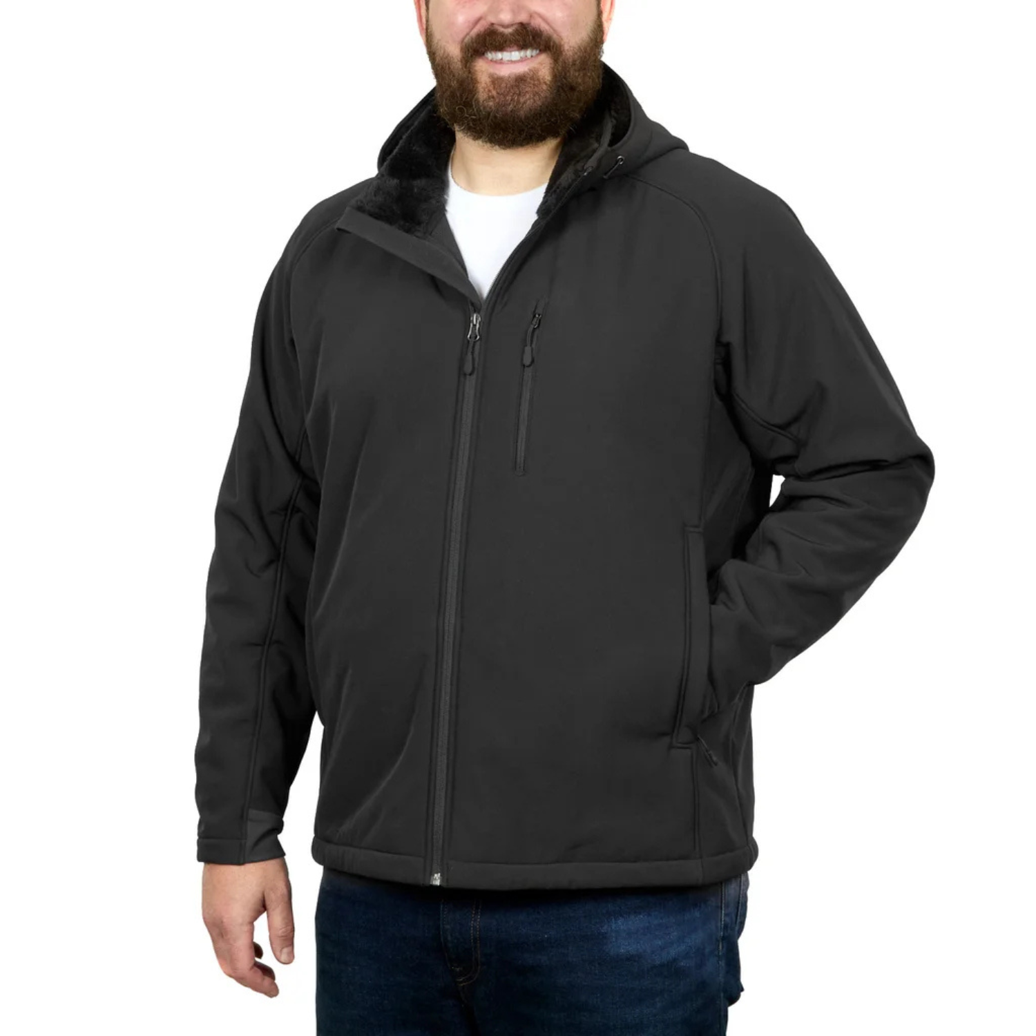 KIRKLAND SIGNATURE -  Manteau Coquille Souple pour Homme-Mens-Softshell-Jacket-Noir-Black-1884000-1916167