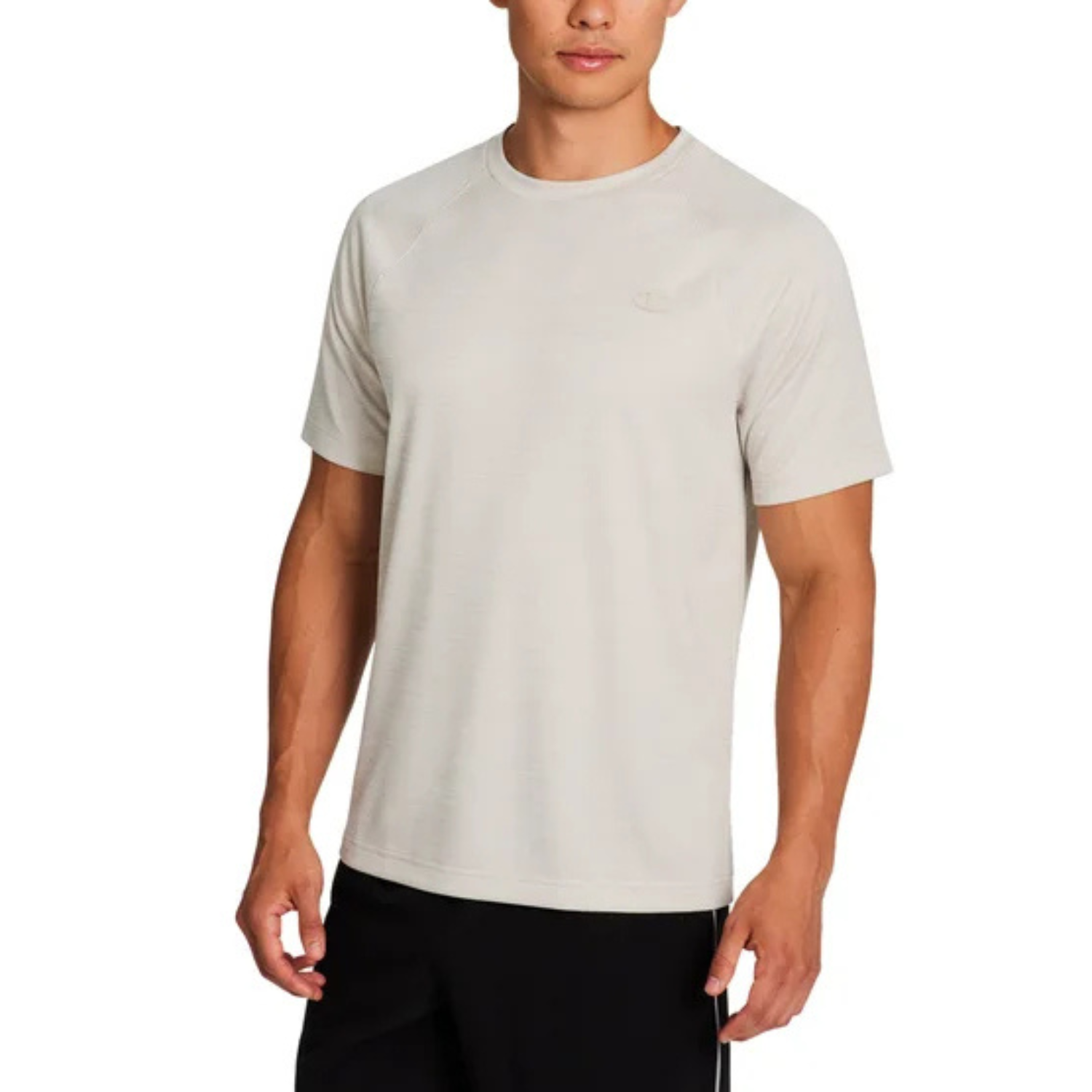 CHAMPION - Chandail Manches Courtes pour Homme-Mens-T-Shirt-Beige-1943900-1970915