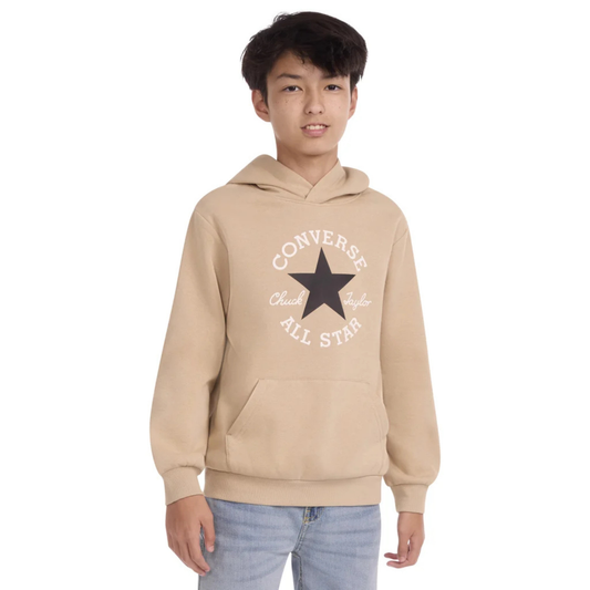 CONVERSE - Chandail à Capuchon en molleton pour Enfant-Kids-Fleece-Hoodie-Beige-7582525-1981023