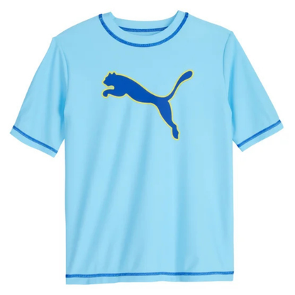 PUMA - Ensemble 2 Pièces Maillot Dermoprotecteur pour Garçon-Boys-rashguard-swin-set-2-piece-Bleu-Blue-7325501-1969745