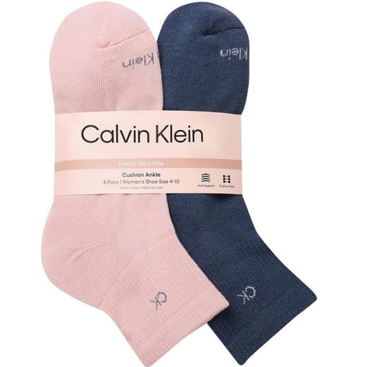 CALVIN KLEIN - 8 Paires de Chaussettes pour Femme-Womens-Sock-8-Pair-Multi-1937503