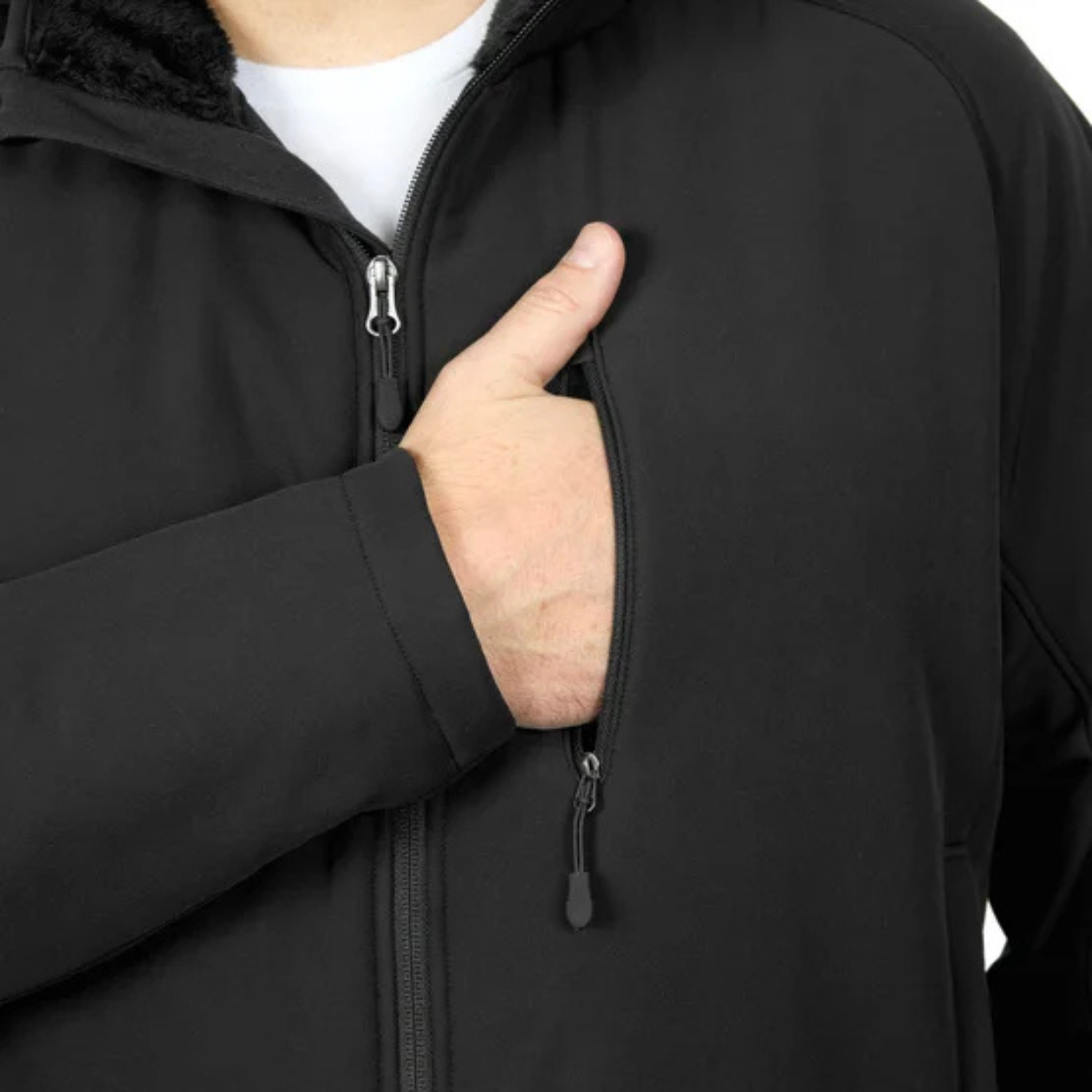 KIRKLAND SIGNATURE -  Manteau Coquille Souple pour Homme-Mens-Softshell-Jacket-Noir-Black-1884000-1916167