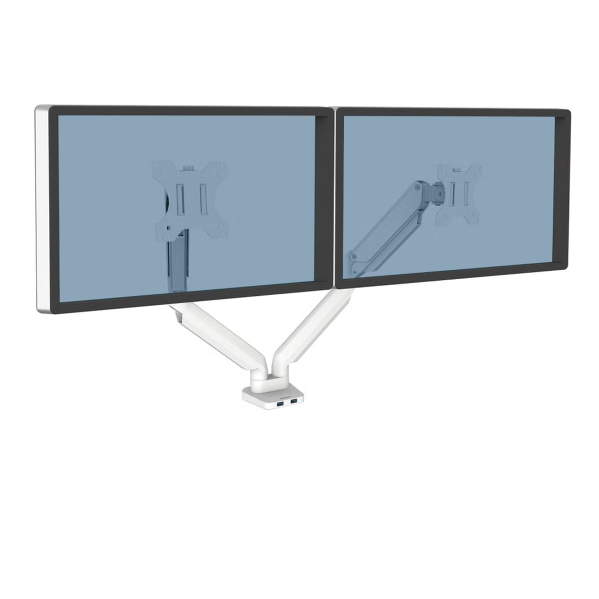 FELLOWES - Bras Porte -Écrans Double Platinum Séries - Platinum Series Dual Monitor Arm