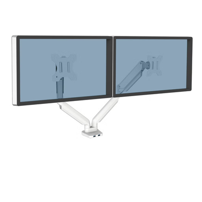 FELLOWES - Bras Porte -Écrans Double Platinum Séries - Platinum Series Dual Monitor Arm